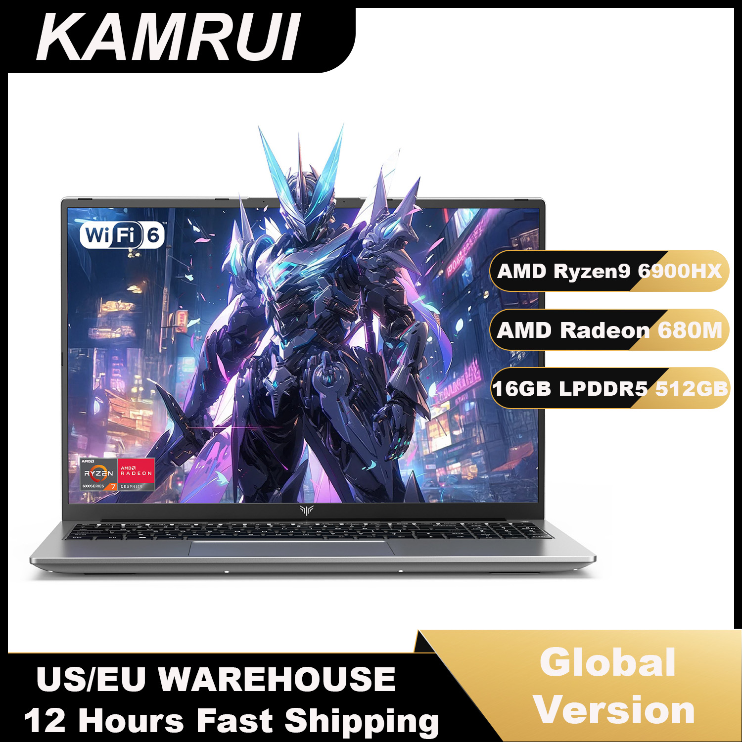 Laptop Accessories Must Have - KAMRUI Laptop 16 inci AMD Ryzen