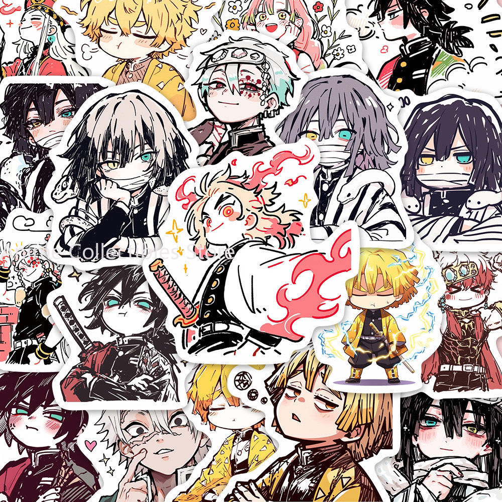 Laptop Accessory - 55PCS Stiker Anime Demon Slayer Kamado