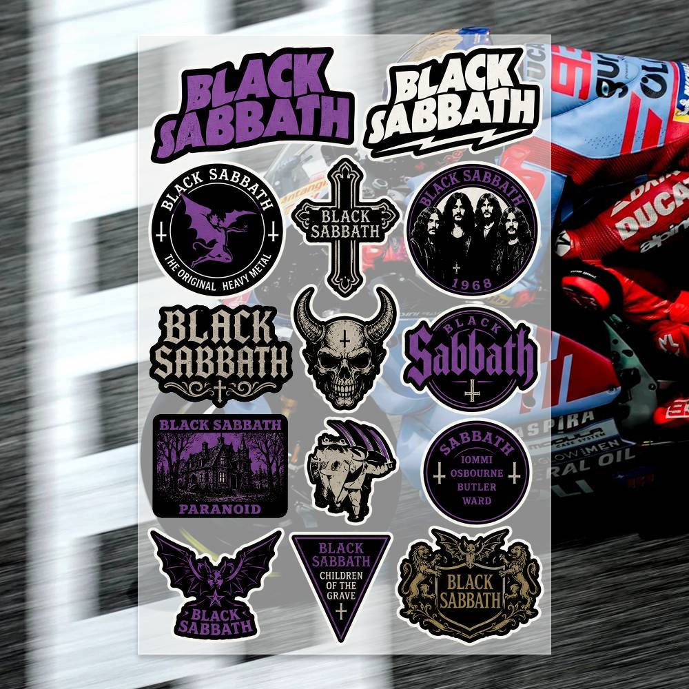 Laptop Accessories Wallpaper - Stiker B-LACK S-ABBATH Stiker Moto Stiker