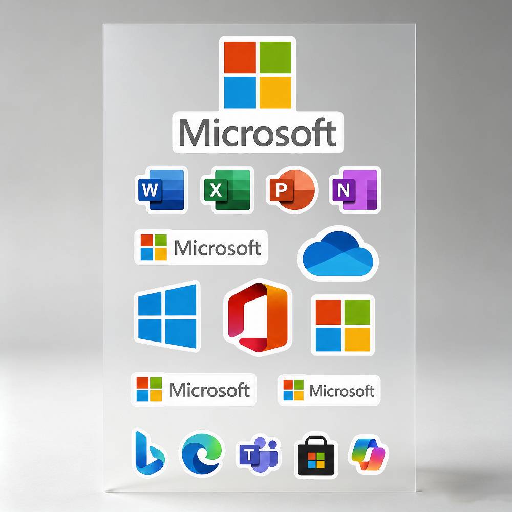 Laptop Accessories Wallpaper - Untuk Stiker M-Microsoft, Bumper Mobil, Jendela,