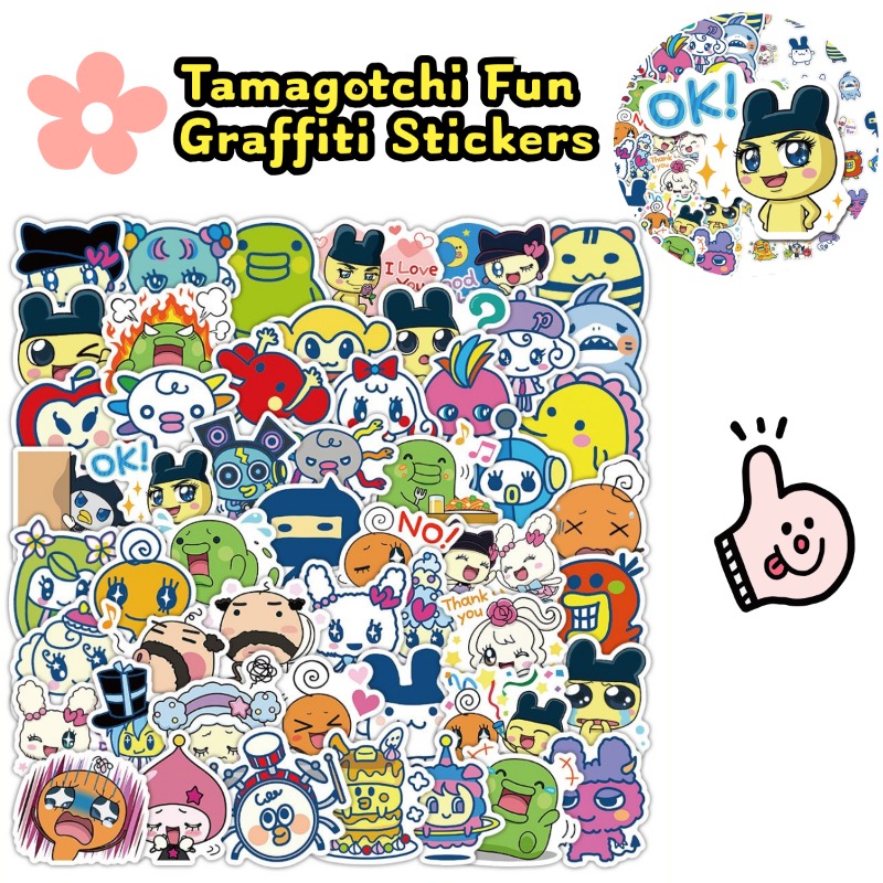 Laptop Accessory - Stiker Tamagotchi Jepang Hewan Peliharaan Elektronik