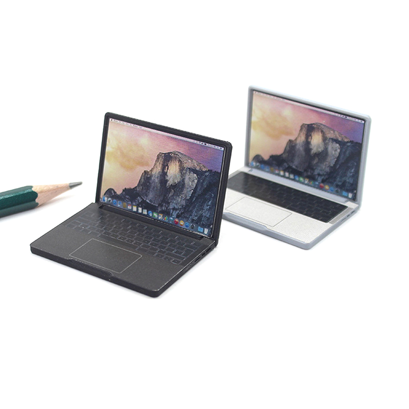 * Simulasi Lucu 1:12 Mini Lapt - Laptop Accessories Diy ulasan dan harga