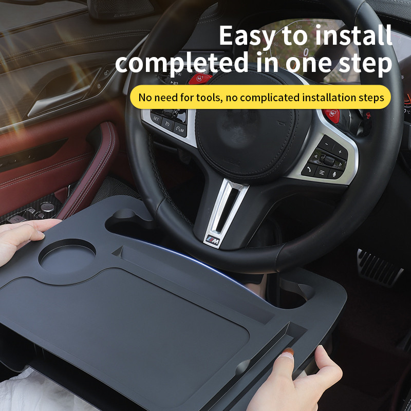 Meja Nampan Setir Mobil 2-IN-1 - Laptop Accessory ulasan dan harga
