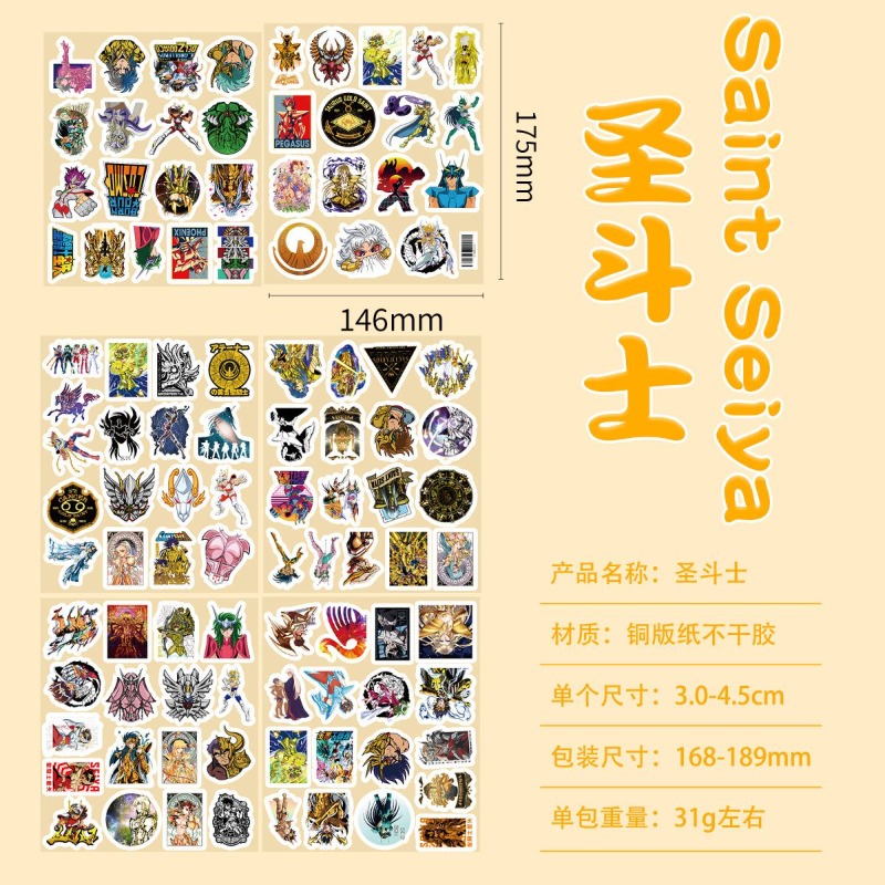 101 Buah Stiker Anime Saint Se - Laptop Accessories Diy ulasan dan harga