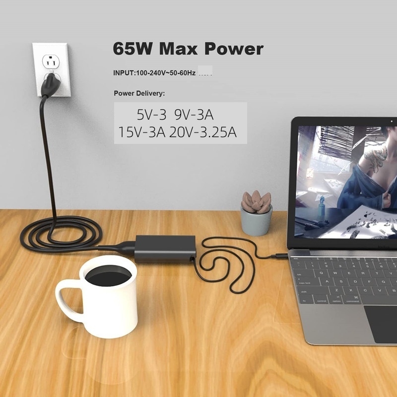Adaptor Daya Laptop Tipe/USB C - Laptop Accessories Dell ulasan dan harga
