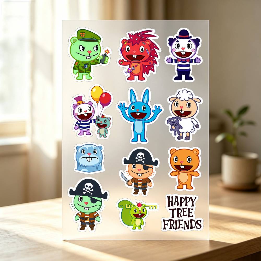 Stiker Happy T-ree F-rien-ds u - Laptop Accessories Wallpaper ulasan dan harga