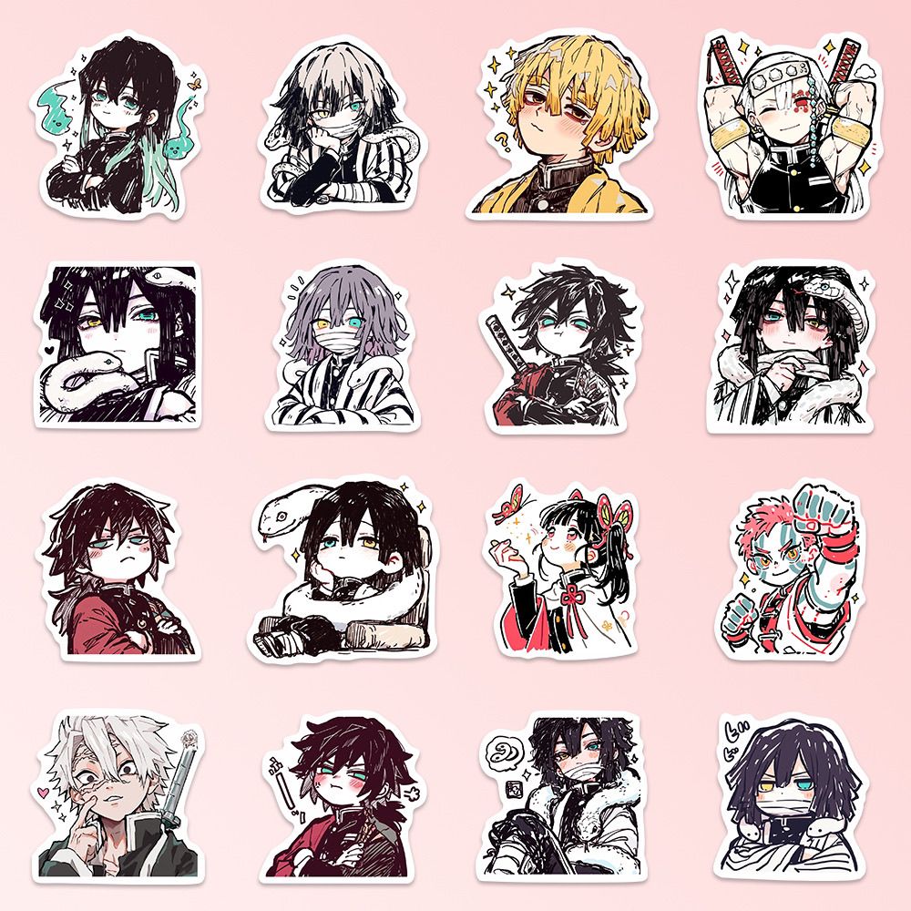 55PCS Stiker Anime Demon Slaye - Laptop Accessory ulasan dan harga