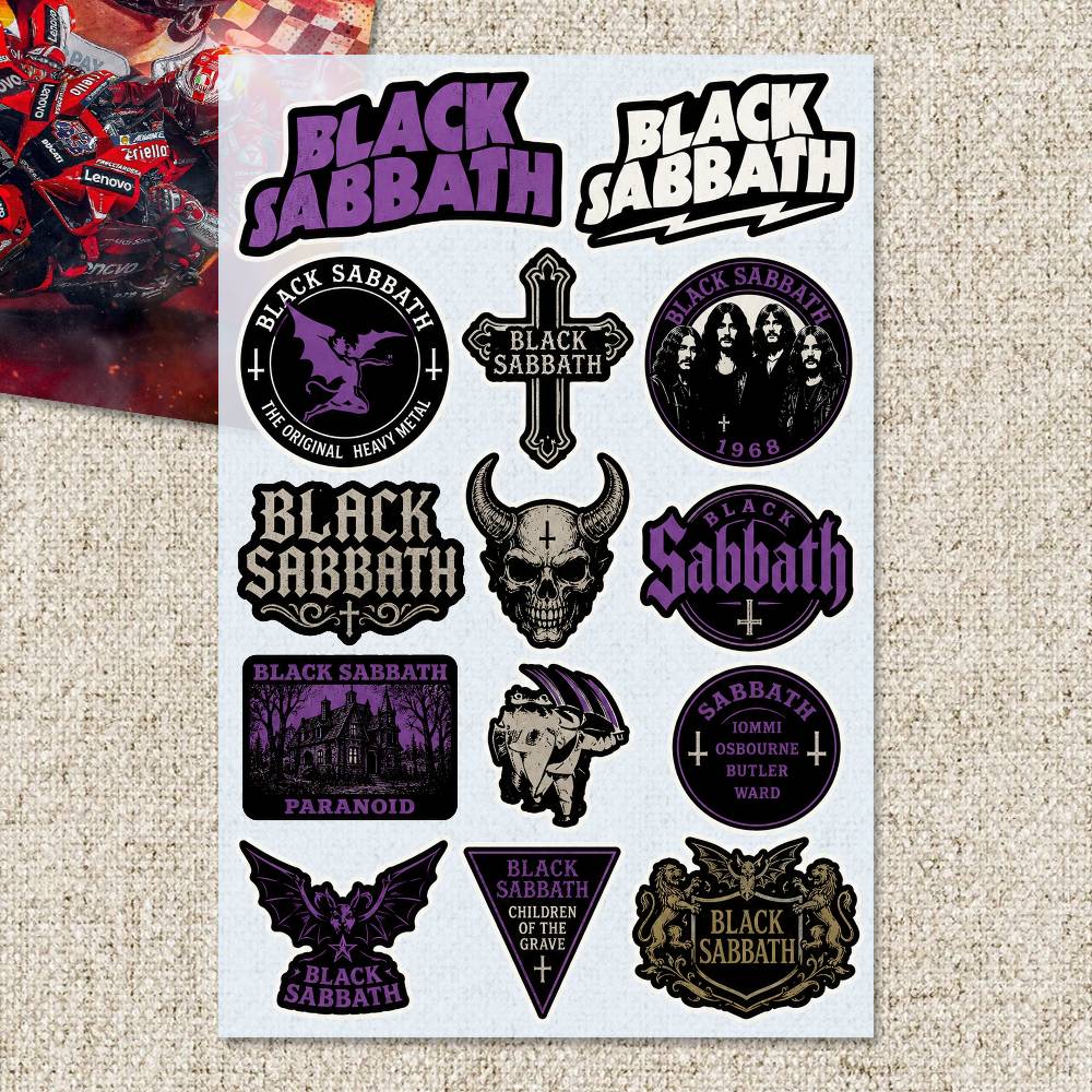 Stiker B-LACK S-ABBATH Stiker  - Laptop Accessories Wallpaper ulasan dan harga