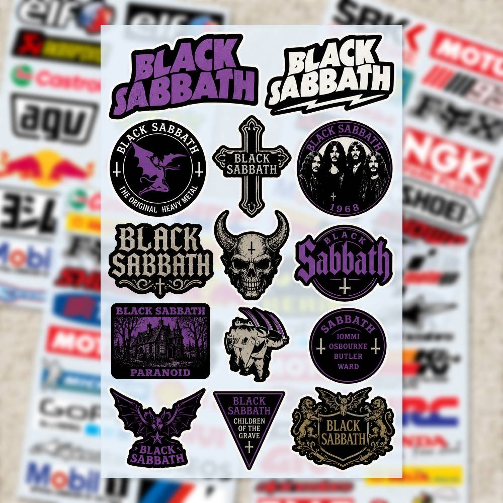 Stiker B-LACK S-ABBATH Stiker  - Laptop Accessories Wallpaper ulasan dan harga