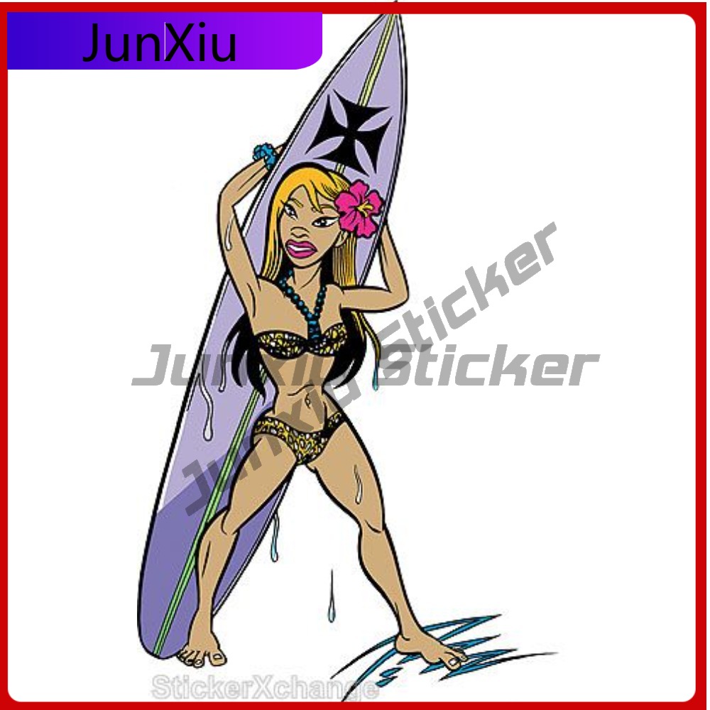 Stiker Gadis Peselancar Hadiah - Laptop Accessories Best ulasan dan harga
