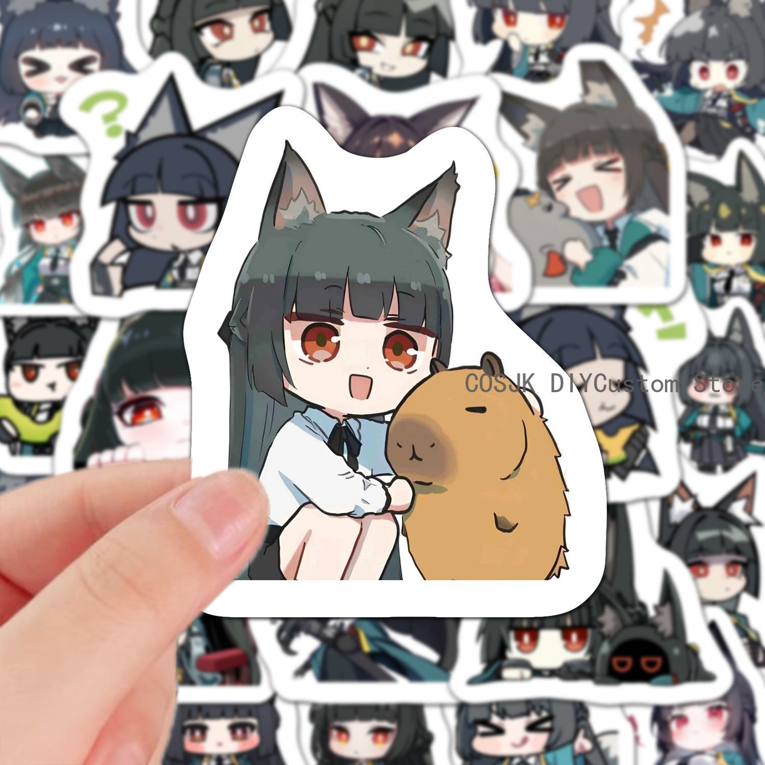 60 Buah Stiker Anime Versi Q Z - Laptop Accessory ulasan dan harga
