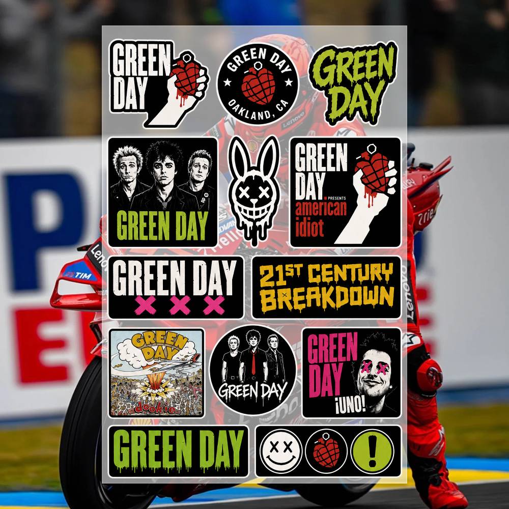 Stiker G-Green Day Stiker Moto - Laptop Accessories Wallpaper ulasan dan harga