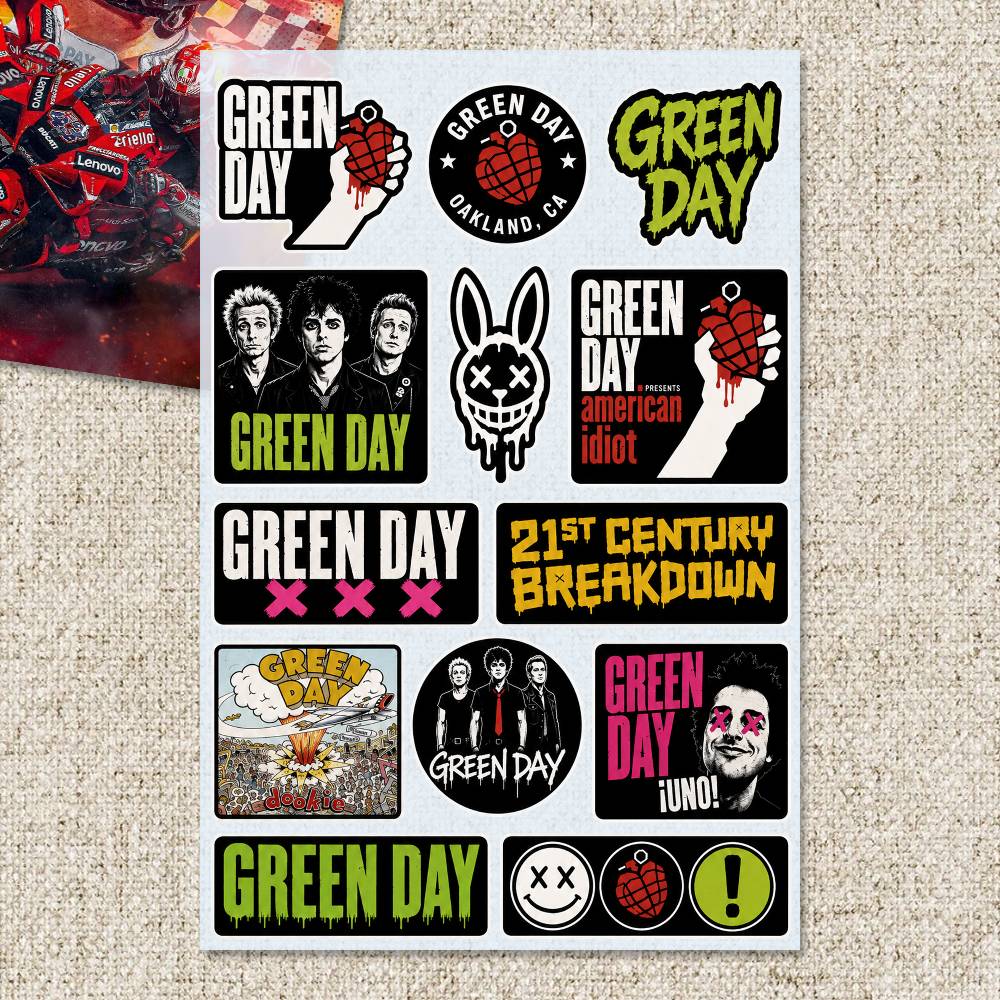 Stiker G-Green Day Stiker Moto - Laptop Accessories Wallpaper ulasan dan harga