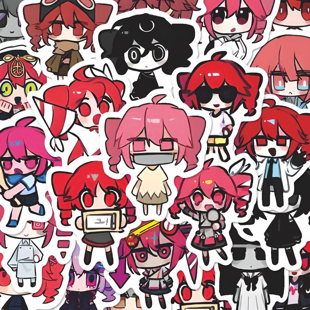 100 Buah Stiker Anime Kasane T - Laptop Accessories Diy ulasan dan harga