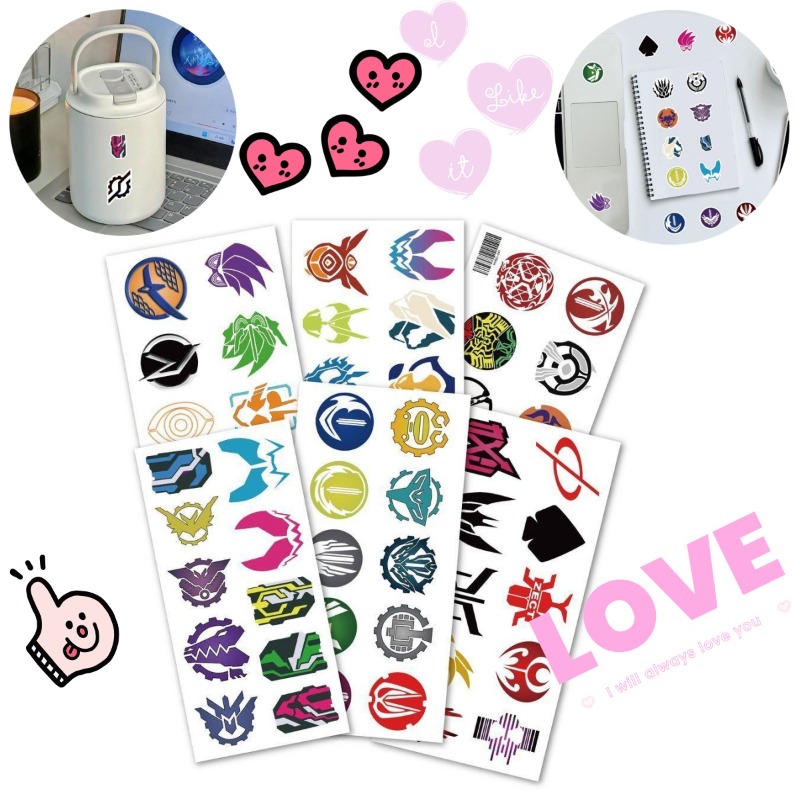 60 Lembar Stiker Logo Kamen Ri - Laptop Accessory ulasan dan harga