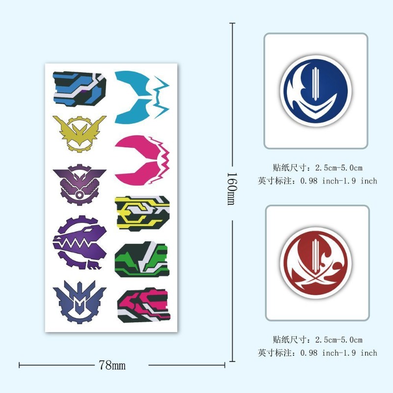 60 Lembar Stiker Logo Kamen Ri - Laptop Accessory ulasan dan harga